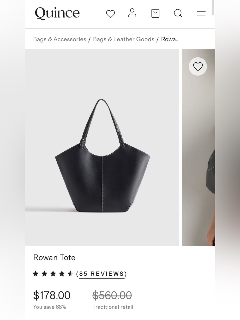 Quince Rowan tote